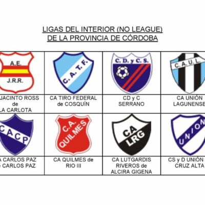 LIGAS DEL INTERIOR (NO LEAGUE) DE LA PROVINCIA DE CÓRDOBA